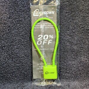 LOCKDOWN *** REGISTERED TRADEMARK *** 11 INCH CABLE LOCK...NEW IN PACKAGE